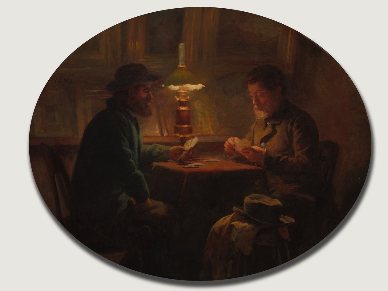 马丁神父 "的纸牌游戏 作者 阿道夫·费利克斯·卡尔斯（Adolphe Felix Cals）
