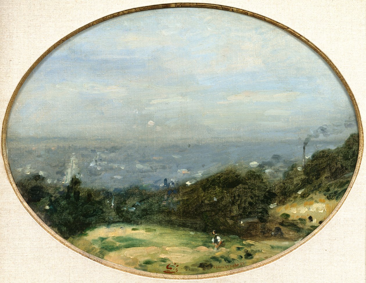 1875年勒阿弗尔的视图 作者 阿道夫·费利克斯·卡尔斯（Adolphe Felix Cals）