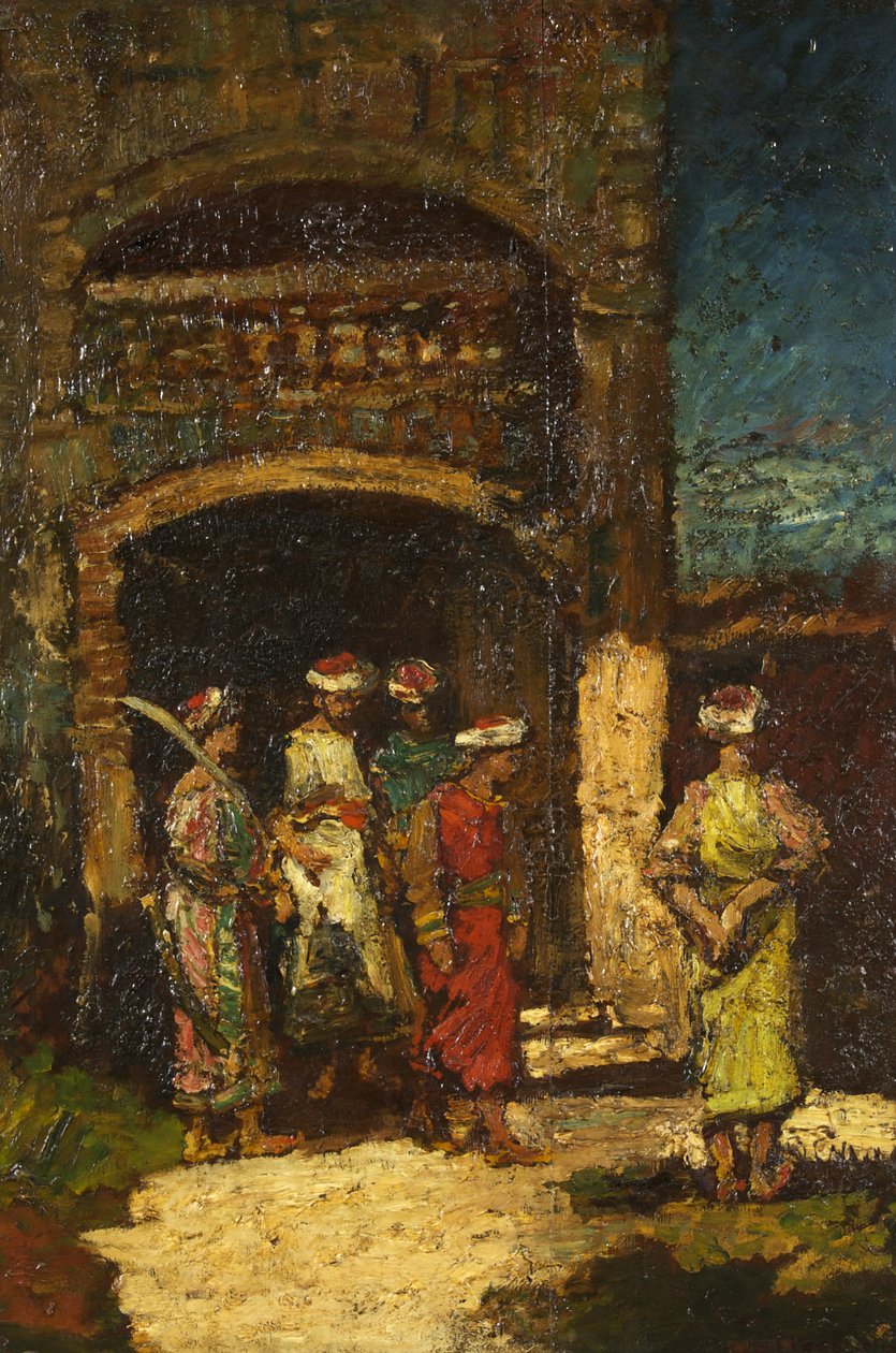行刑者，c.1860-80（面板上的油） 作者 阿道夫·约瑟夫·托马斯·蒙蒂切利