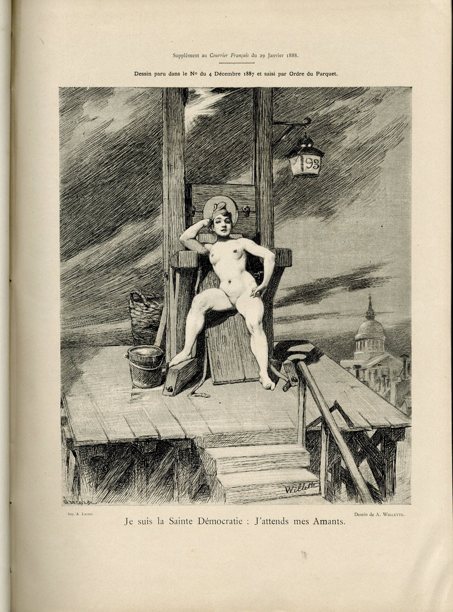 Le Courrier francais》第4期刊登的阿道夫-迪-维莱特（1857-1926）的插图。 作者 阿道夫·莱昂·威莱特