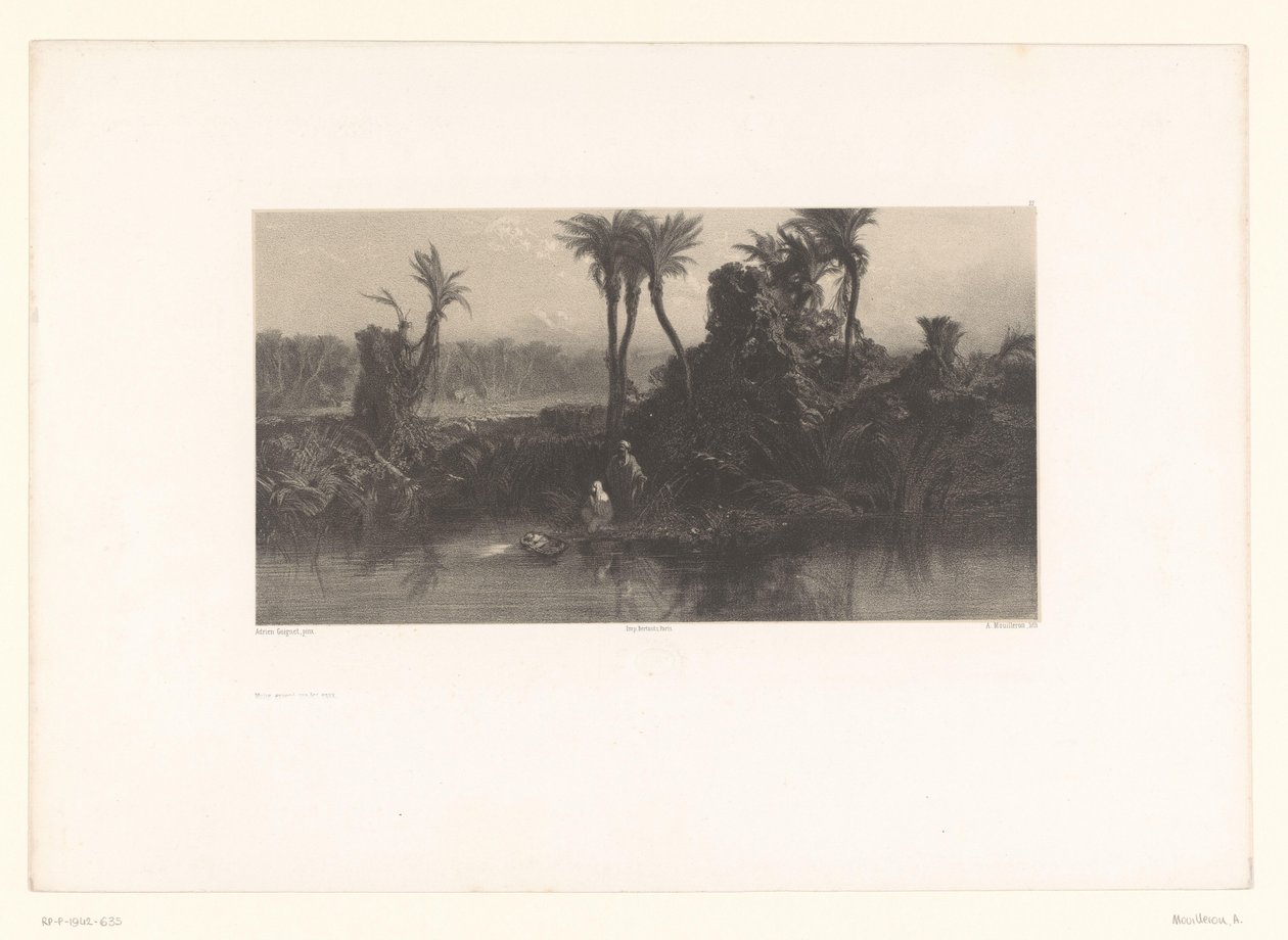 Mozes in het rieten mandje
Moïse exposé sur les eaux（标题见实物） 作者 阿道夫·穆耶龙