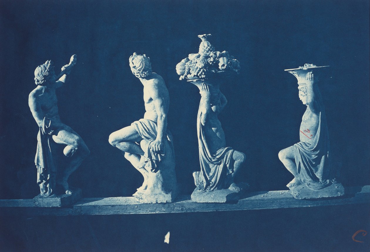 四座雕像，约 1868 年（照片） 作者 阿道夫·特里斯（Adolphe Terris）