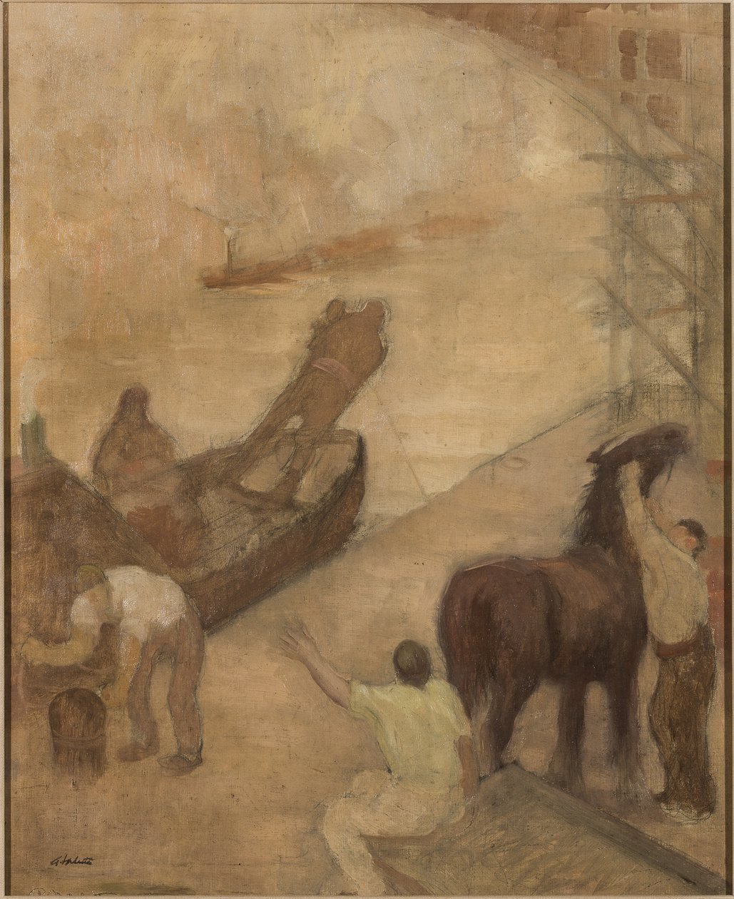 曼彻斯特运河 作者 阿道夫·瓦莱特（Adolphe Valette）