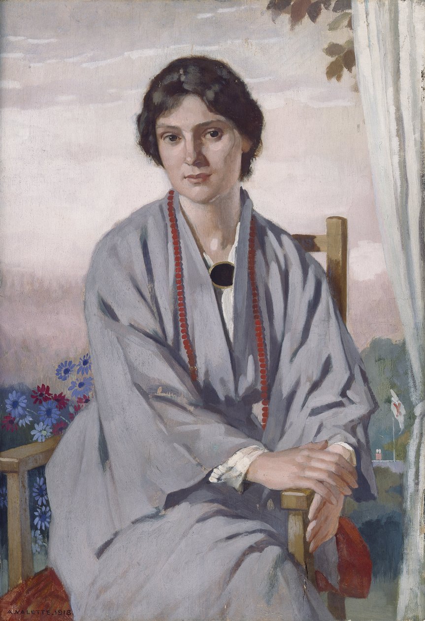 梅·艾米·史密斯的肖像 作者 阿道夫·瓦莱特（Adolphe Valette）