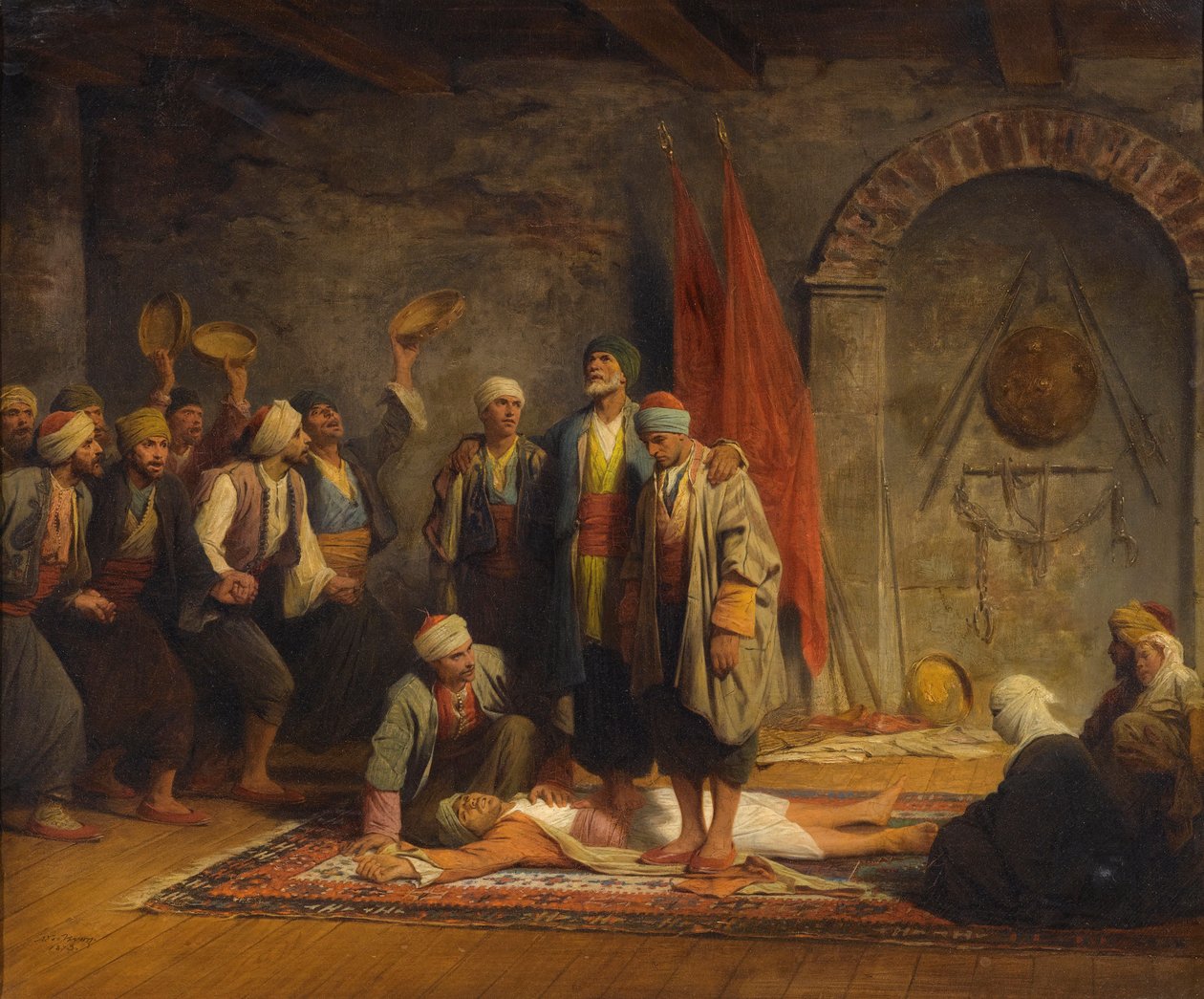 Rifai Sufi仪式pby Yvon，Adolphe 作者 阿道夫·伊冯（Adolphe Yvon）