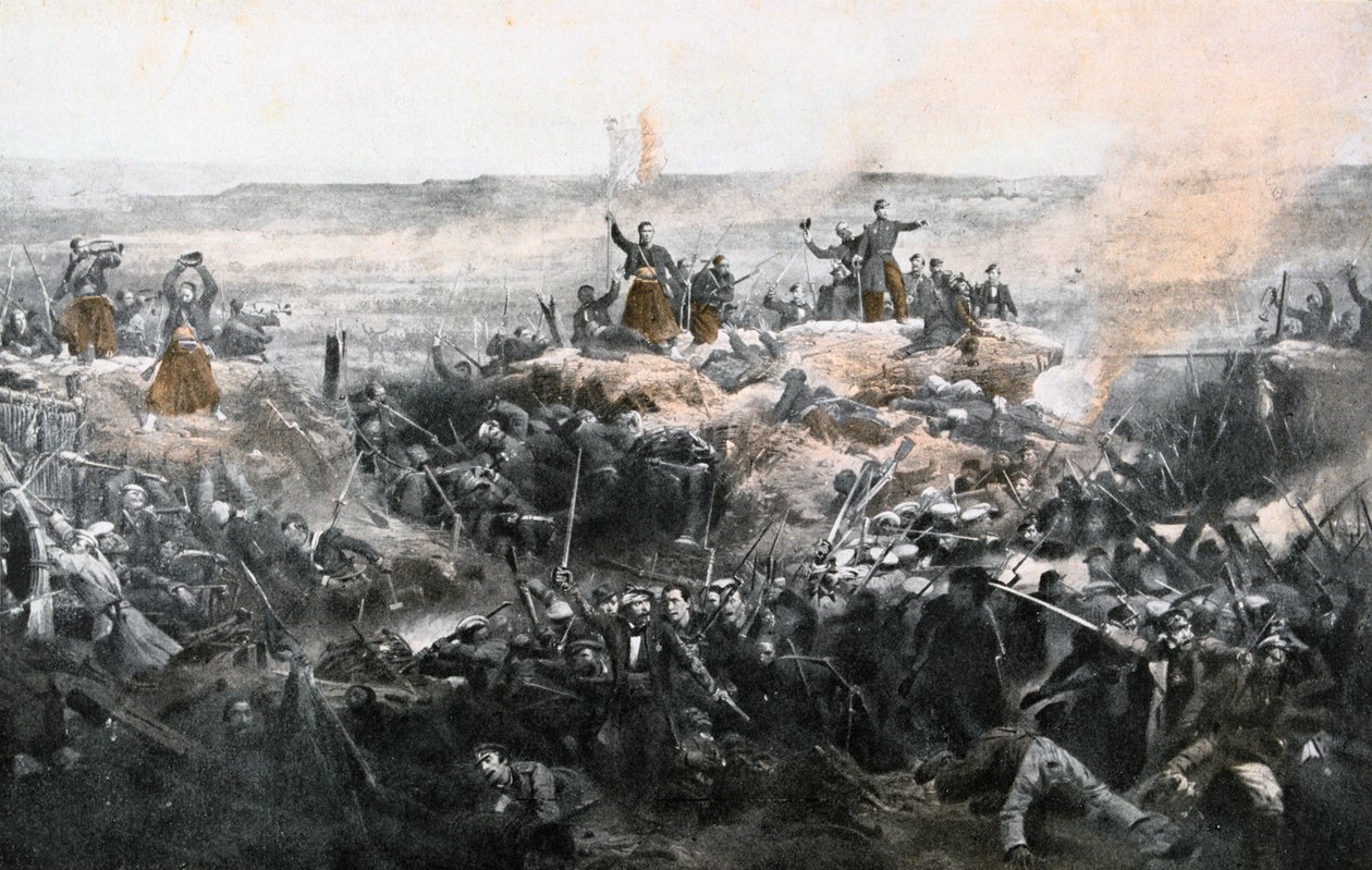 法军攻占马拉科夫，1855年 作者 阿道夫·伊冯（Adolphe Yvon）