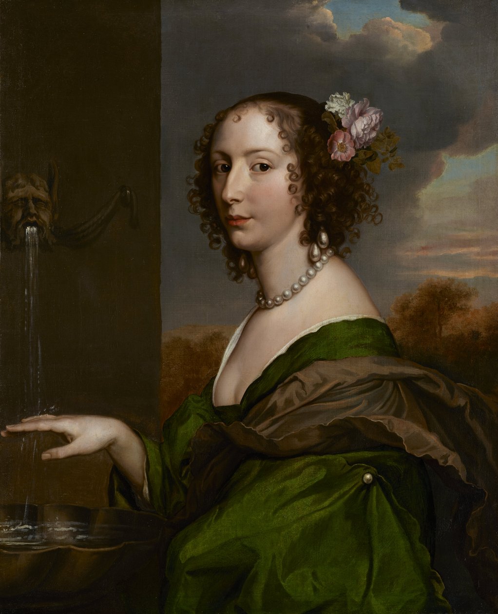 Lucy Hay（néePercy）的肖像，Carlisle伯爵夫人（1599年11月5日至1660年） 作者 阿德里安·汉尼曼