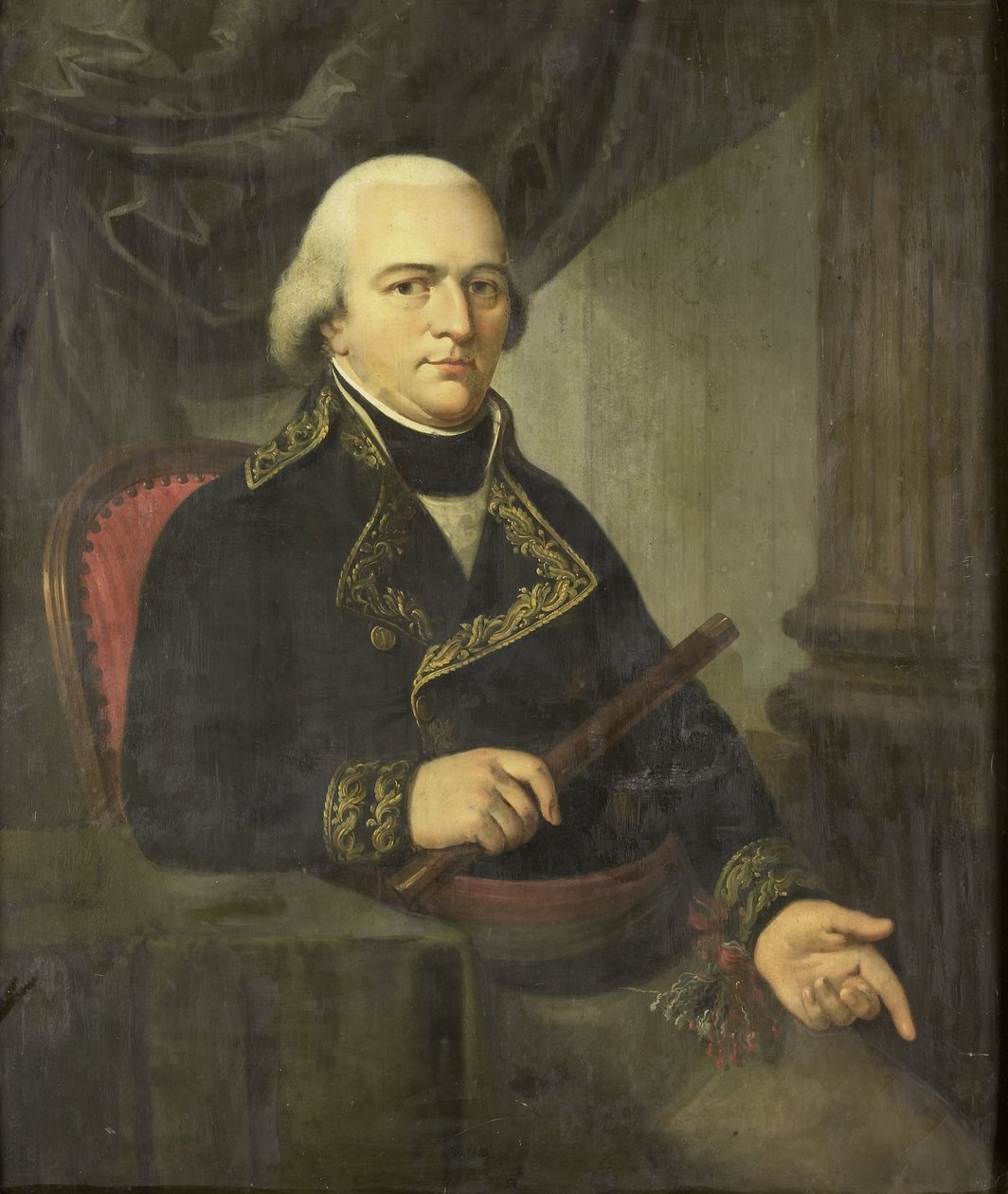 荷属东印度群岛总督 Pieter Gerardus van Overstraten 的肖像 作者 Adriaan de Lelie（归因于）