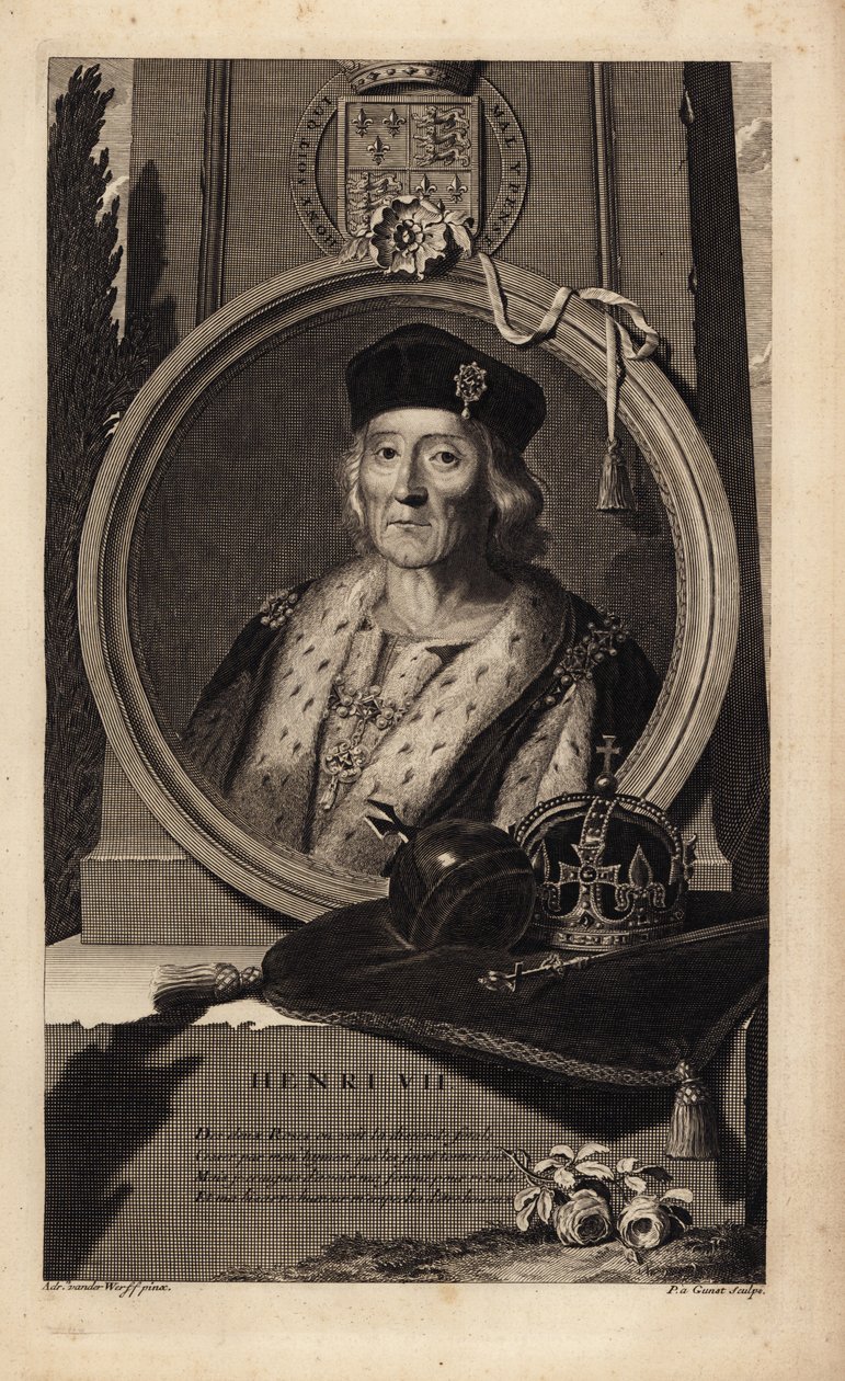 亨利七世（1457-1509）（雕刻） 作者 阿德里安·范德（Adriaan van der）（后）·韦尔夫