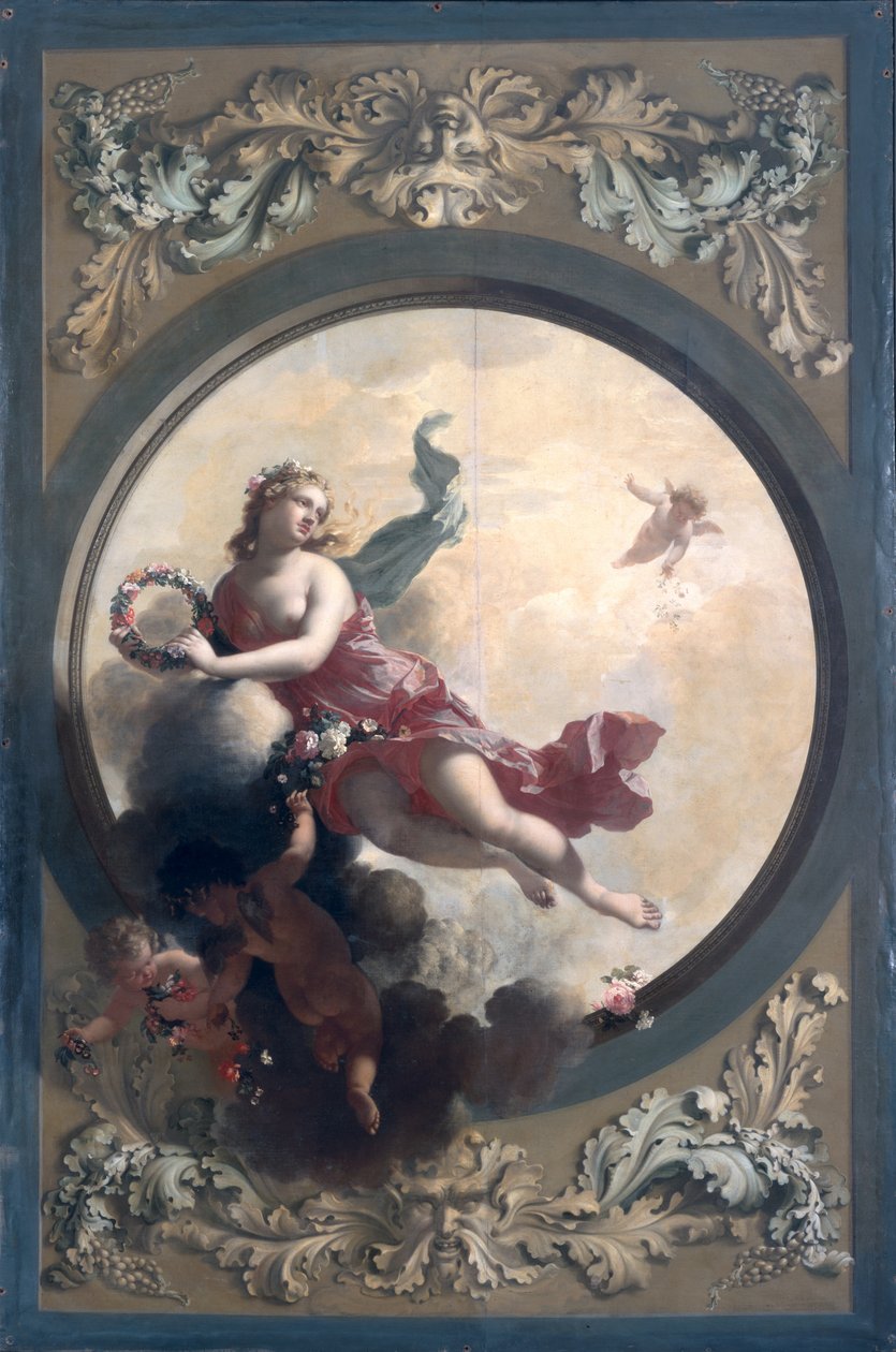Flora with Flower-Scattering Putti，1696 作者 阿德里安·范德沃夫