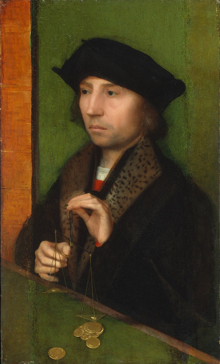 男子称重金，15.15-20 作者 Adriaen Isenbrandt或Isenbrant