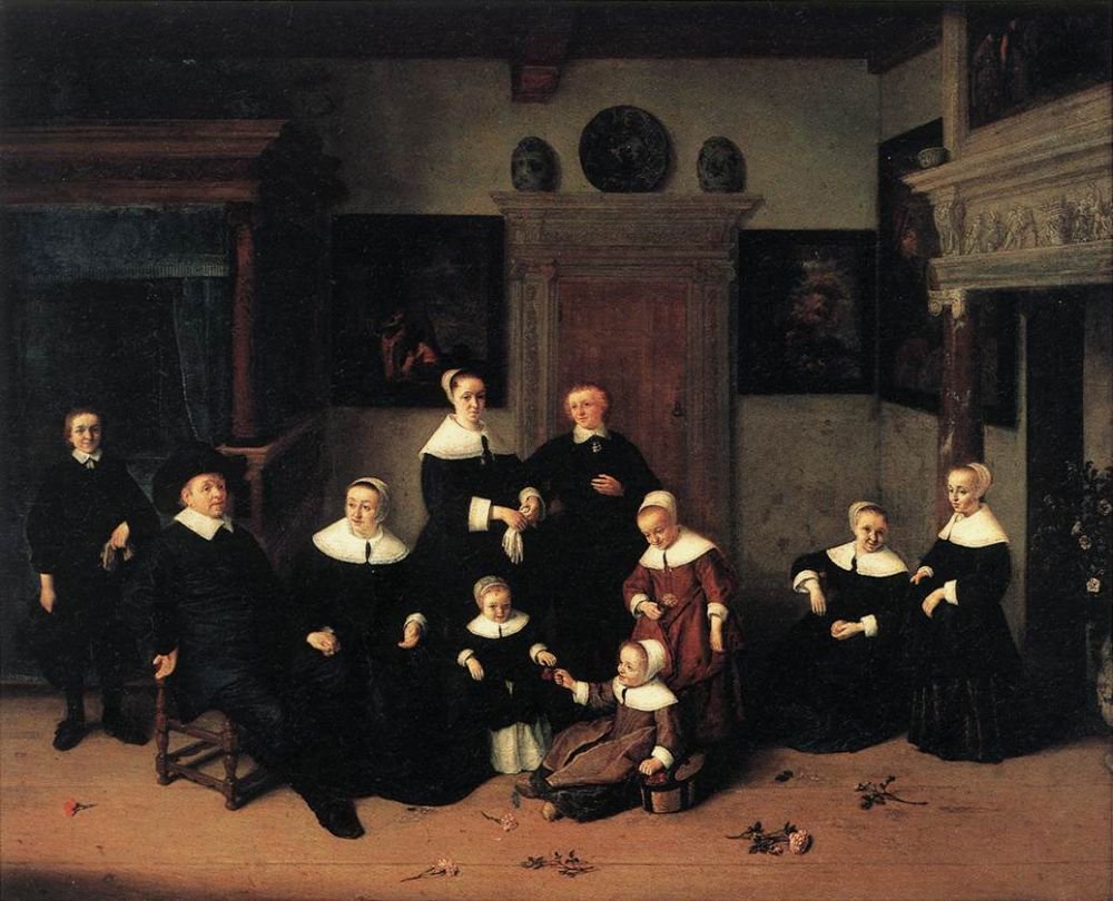 全家福 作者 阿德里亚恩·扬斯（Adriaen Jansz）。范·奥斯塔德
