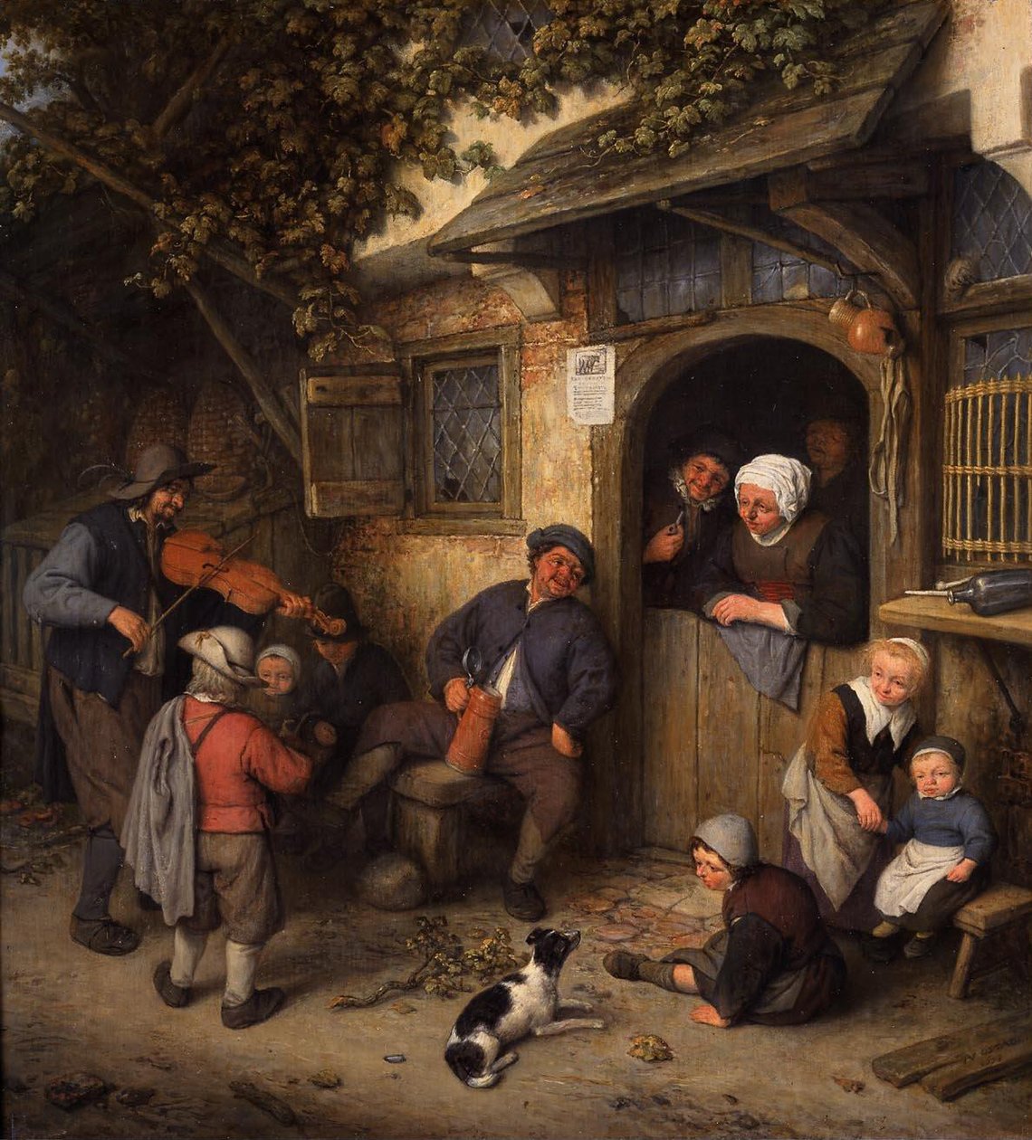 小提琴手 作者 阿德里亚恩·扬斯（Adriaen Jansz）。范·奥斯塔德