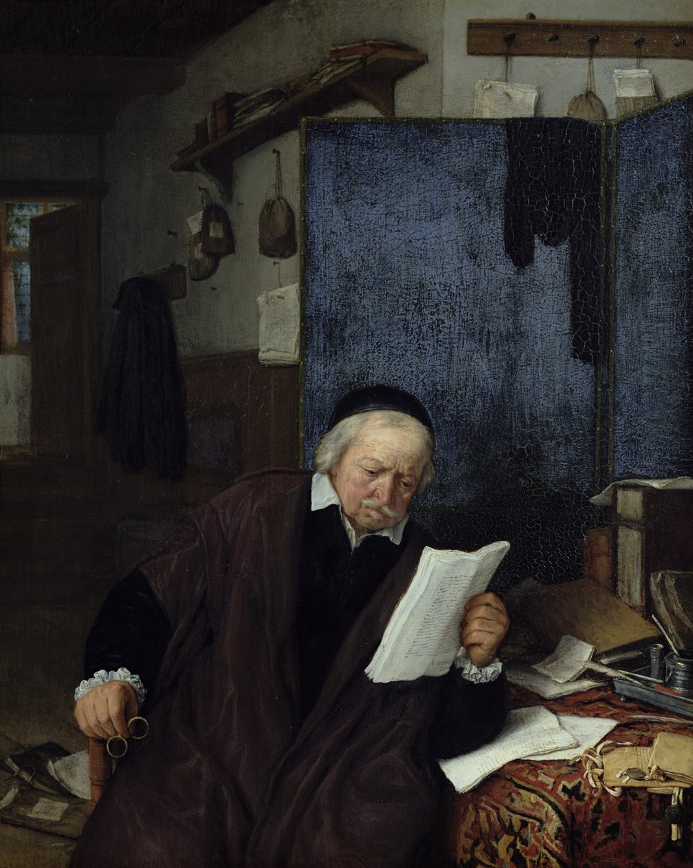 律师在他的研究中 作者 阿德里亚恩·扬斯（Adriaen Jansz）。范·奥斯塔德