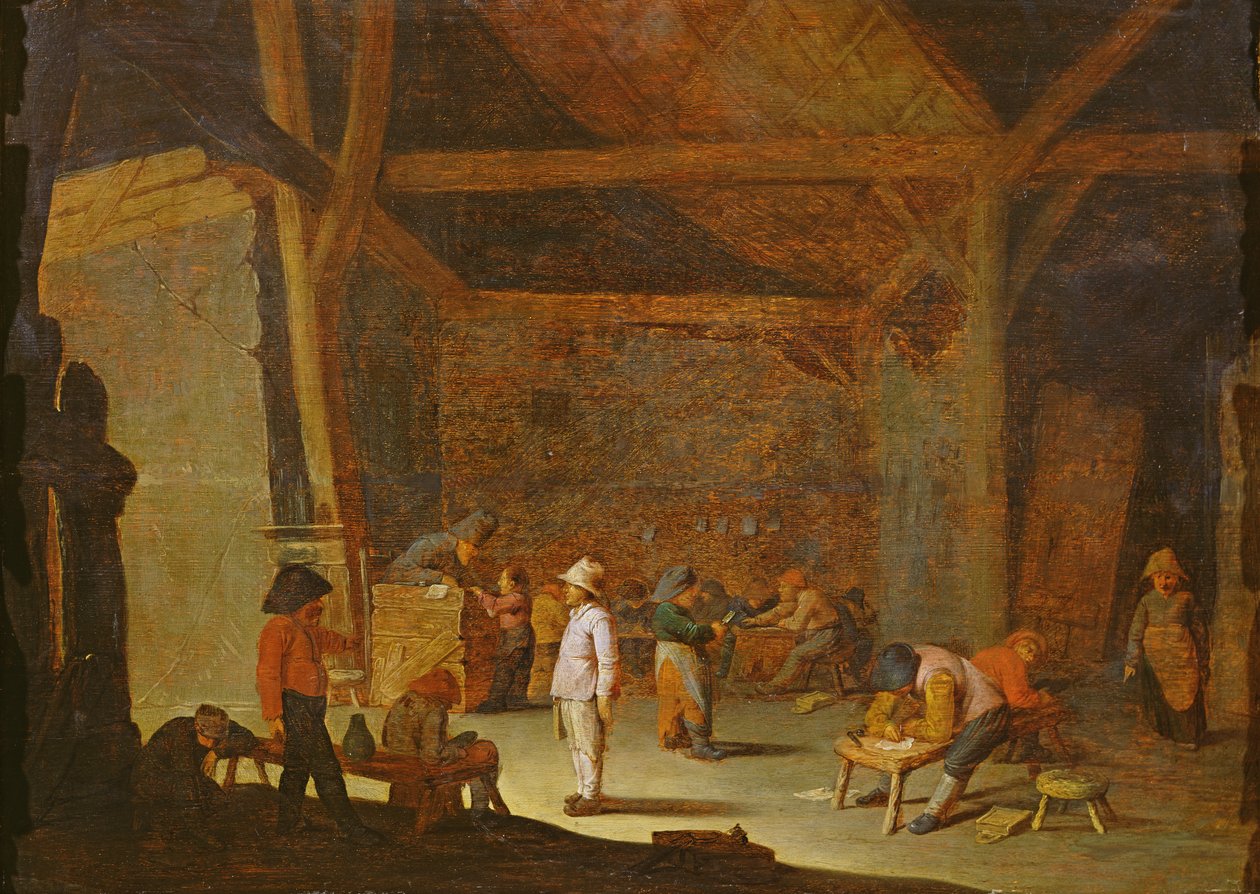 学校内部 作者 阿德里亚恩·扬斯（Adriaen Jansz）。范·奥斯塔德