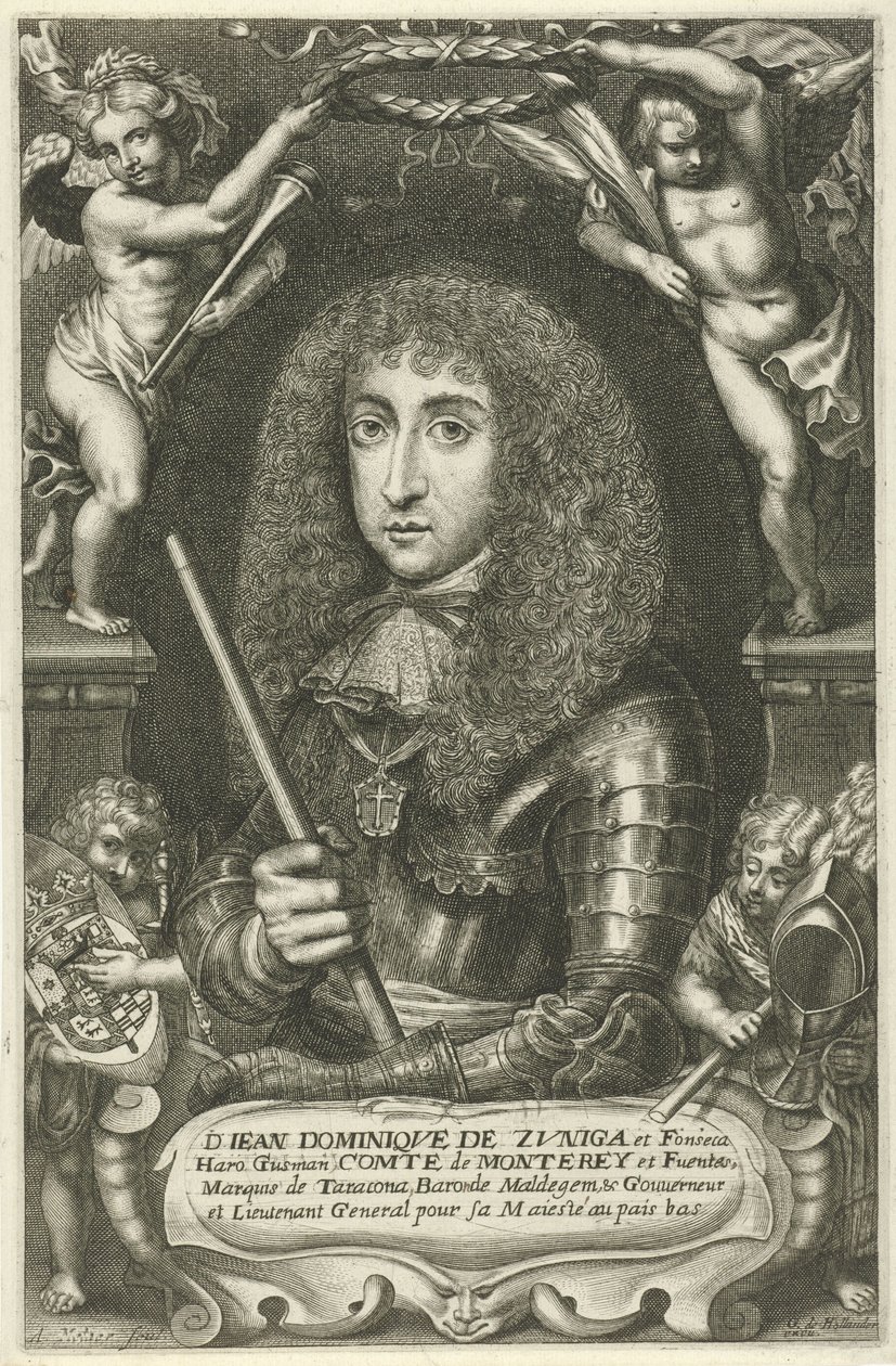 Juan DomingodeZuñigayFonsecaa的肖像 作者 阿德里亚恩·米拉尔特（Adriaen Millaert）