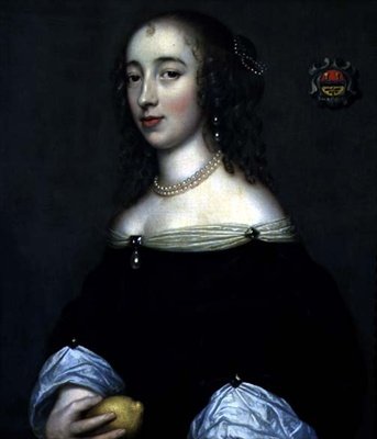 一位女士的肖像，可能是玛格丽特-莱蒙，约1665年（布上油画）。 作者 阿德里安（圈子）汉尼曼