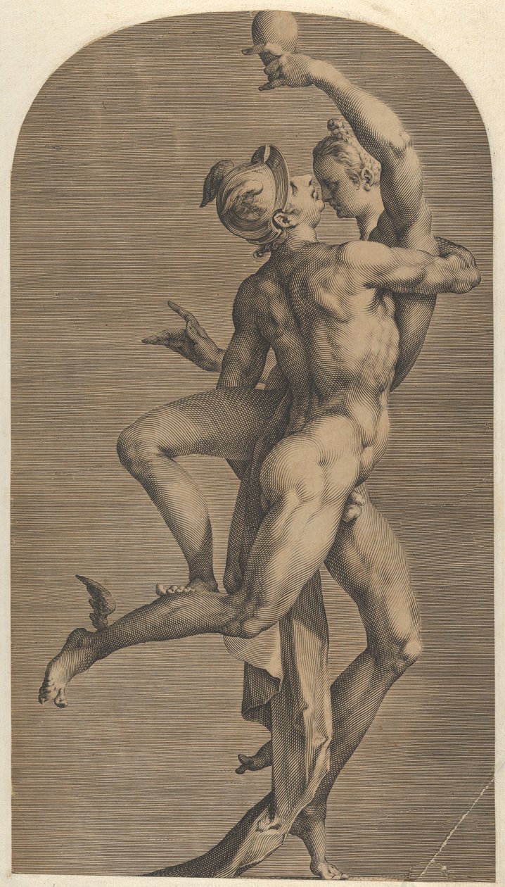 Mercury Abducting Psyche, 约1621年。 作者 阿德里亚恩·科拉特