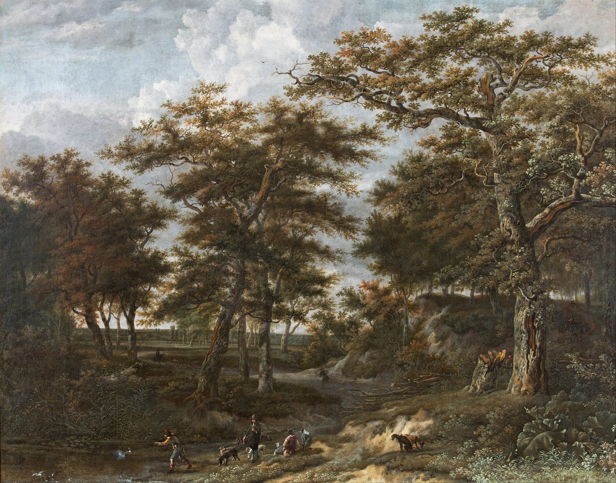 与猎人一起风景 作者 阿德里亚恩·亨德里克斯（Adriaen Hendricksz）。威宝