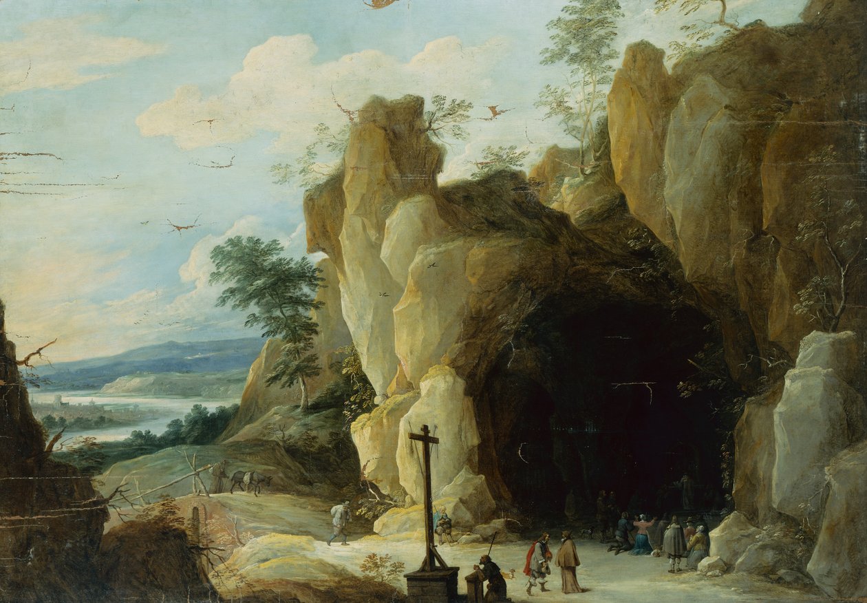 逃往埃及的其余部分(油) 作者 Adriaen Isenbrandt或Isenbrant