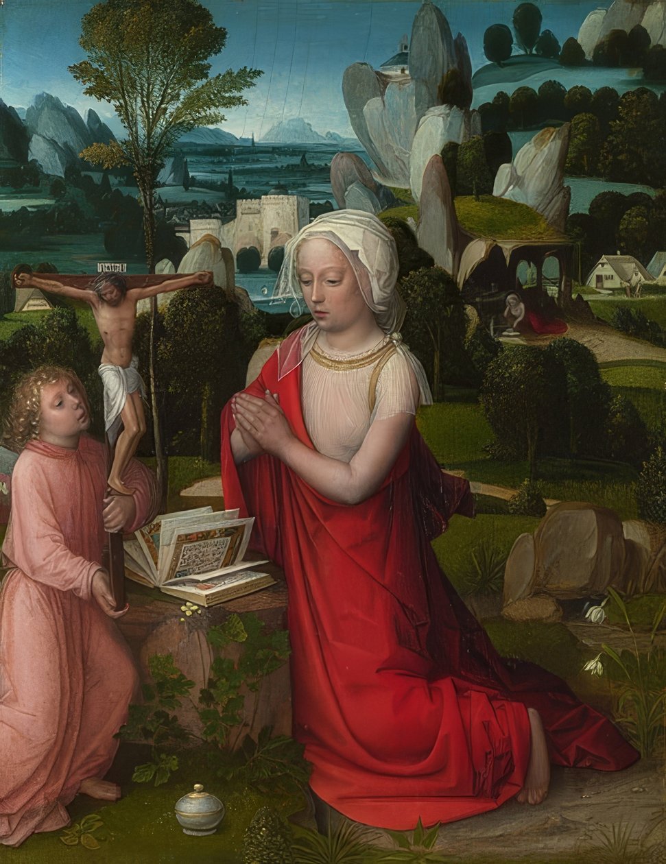 玛丽亚·马格达莱纳的风景。约于1520年 作者 Adriaen Isenbrandt或Isenbrant