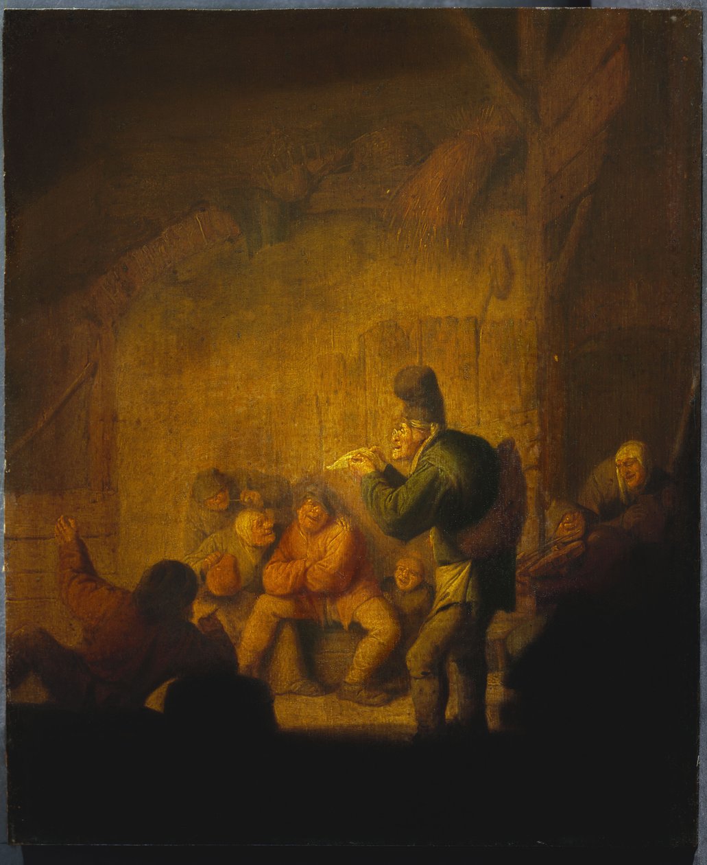 仓室内部有一个小丑统治者，约于1632年 作者 阿德里亚恩·扬斯（Adriaen Jansz）。范·奥斯塔德