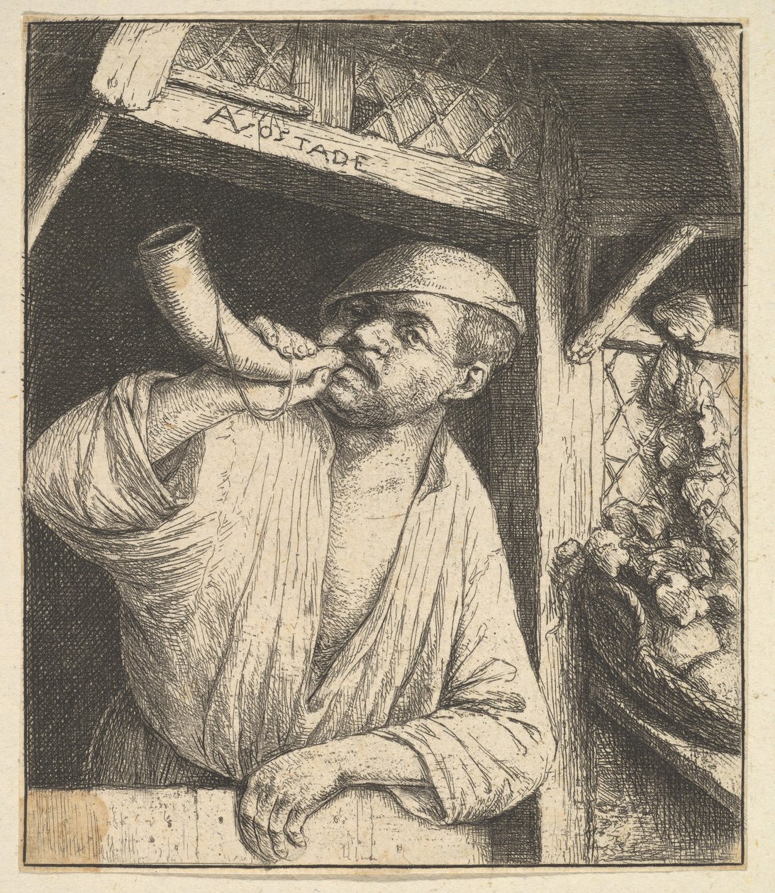 贝克吹牛号，1610-185。 作者 阿德里亚恩·扬斯（Adriaen Jansz）。范·奥斯塔德