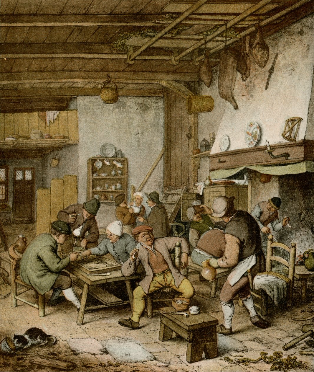 荷兰农民小酒馆 作者 阿德里亚恩·扬斯（Adriaen Jansz）。范·奥斯塔德