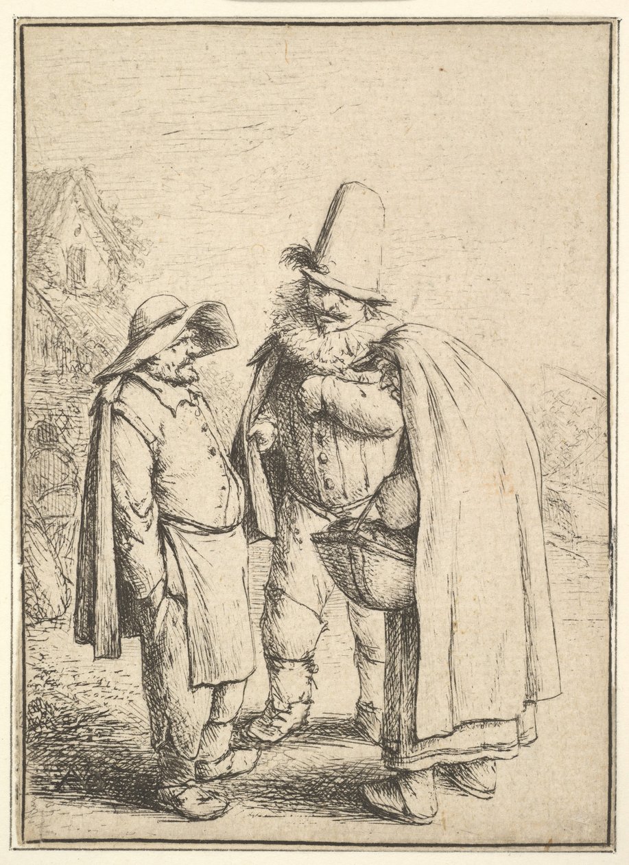 怪诞的人物，1610-185。 作者 阿德里亚恩·扬斯（Adriaen Jansz）。范·奥斯塔德