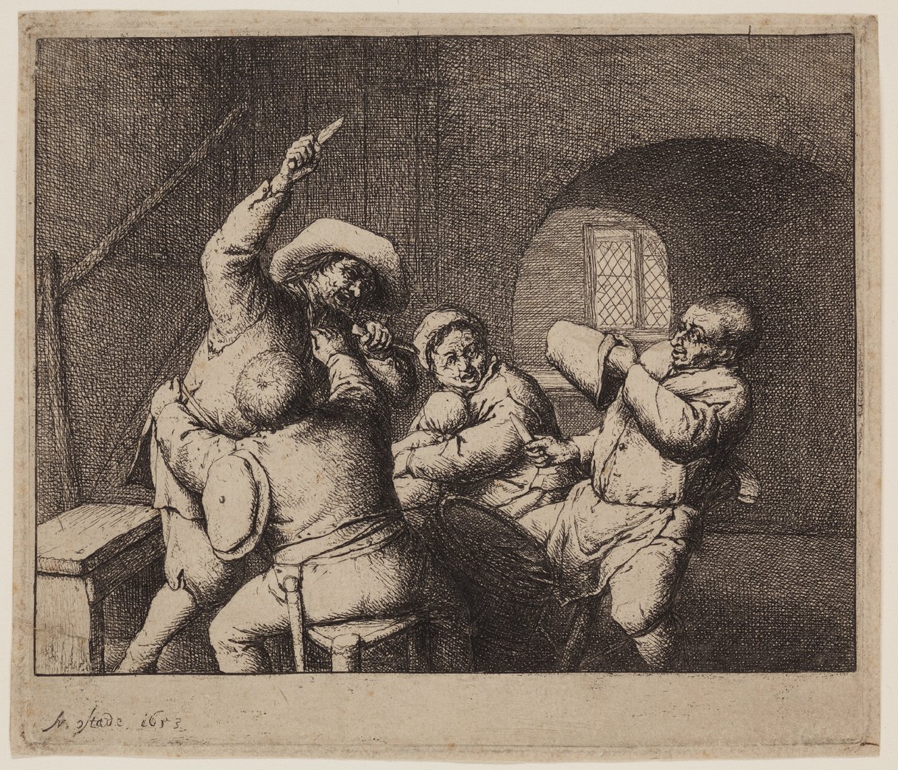 刀战 作者 阿德里亚恩·扬斯（Adriaen Jansz）。范·奥斯塔德