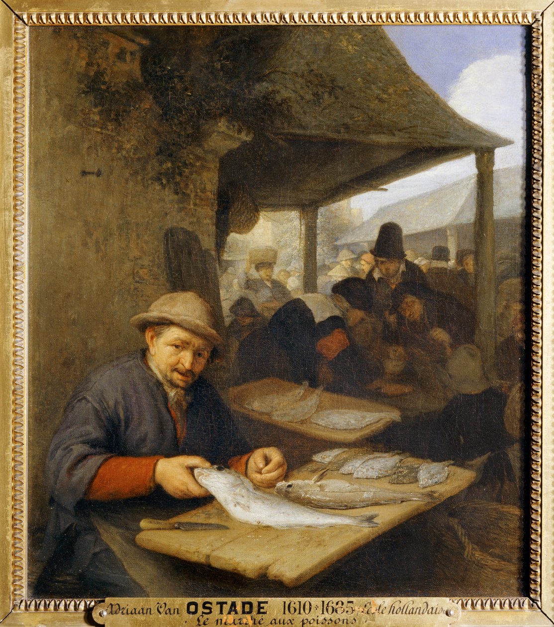 鱼市 ... 作者 阿德里亚恩·扬斯（Adriaen Jansz）。范·奥斯塔德