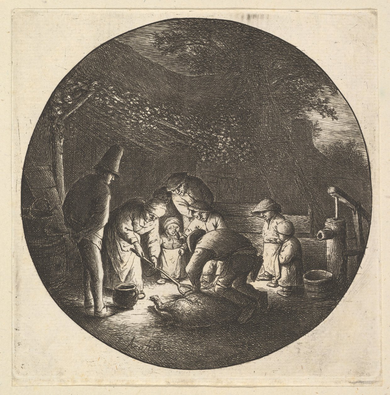 猪肉屠夫，161-85。 作者 阿德里亚恩·扬斯（Adriaen Jansz）。范·奥斯塔德