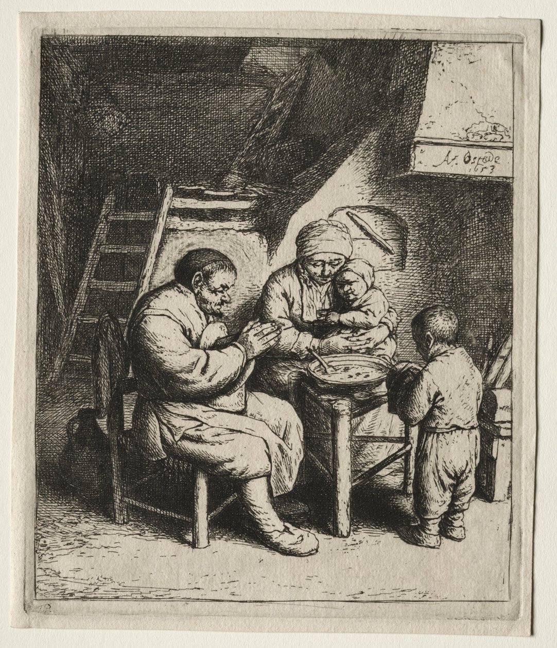 格蕾丝说，1653年。 作者 阿德里亚恩·扬斯（Adriaen Jansz）。范·奥斯塔德