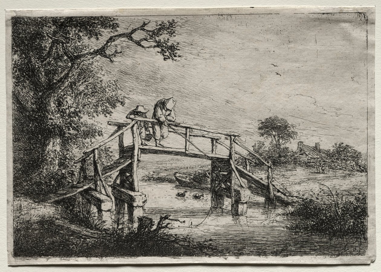 钓鱼者。 作者 阿德里亚恩·扬斯（Adriaen Jansz）。范·奥斯塔德
