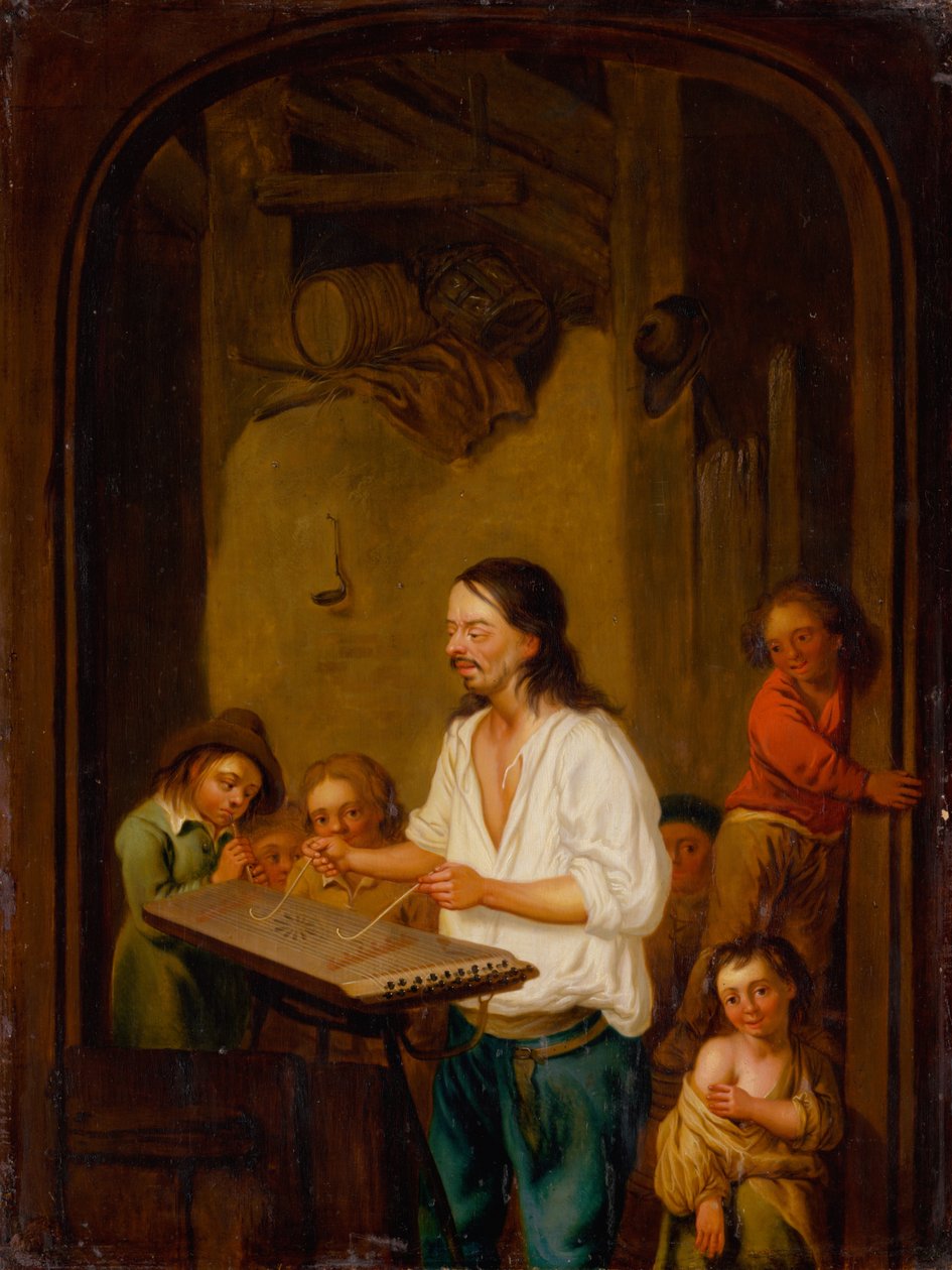 Cimbalom Player，1675年。 作者 阿德里亚恩·扬斯（Adriaen Jansz）。范·奥斯塔德