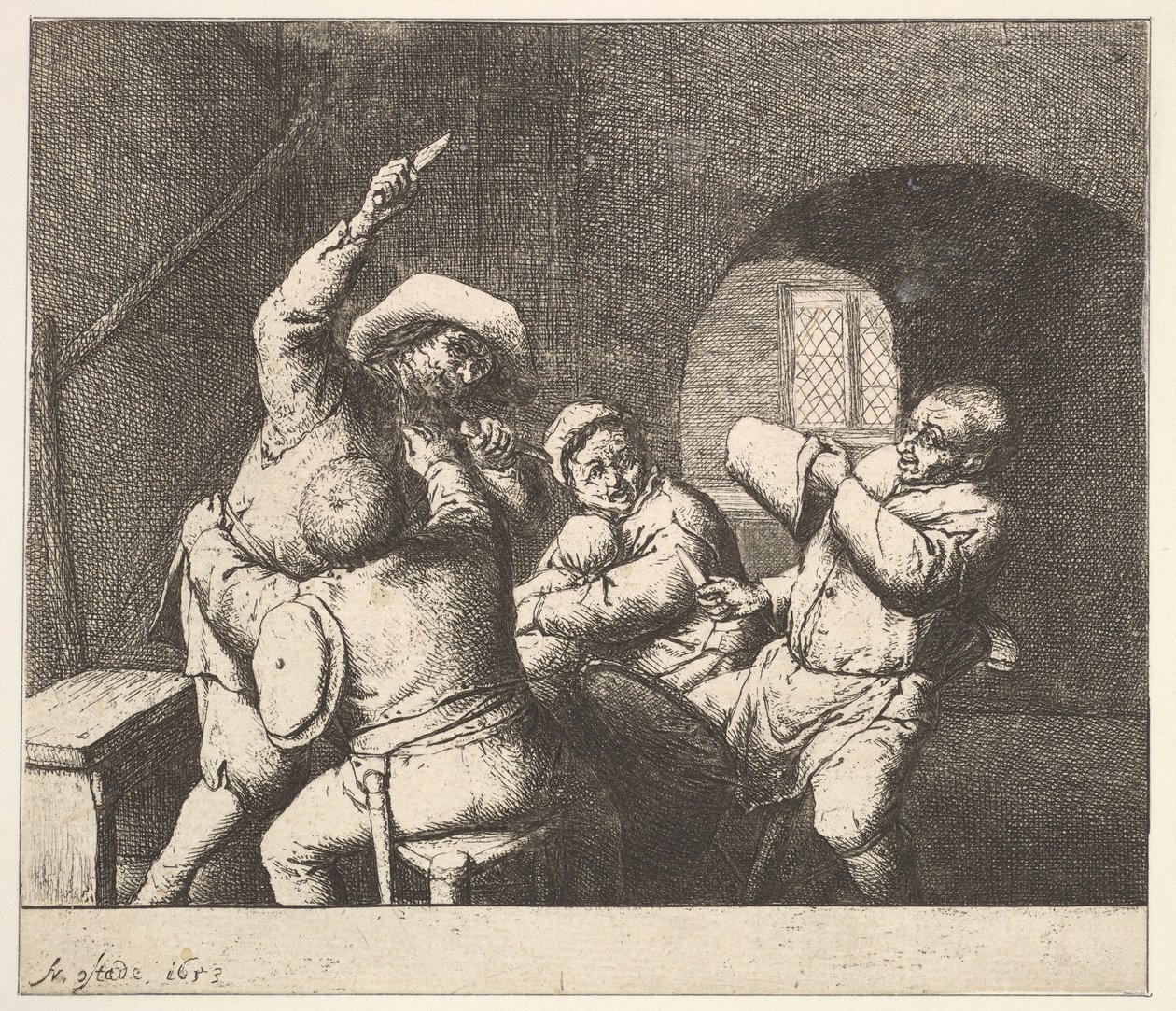 刀推力，1610-85。 作者 阿德里亚恩·扬斯（Adriaen Jansz）。范·奥斯塔德