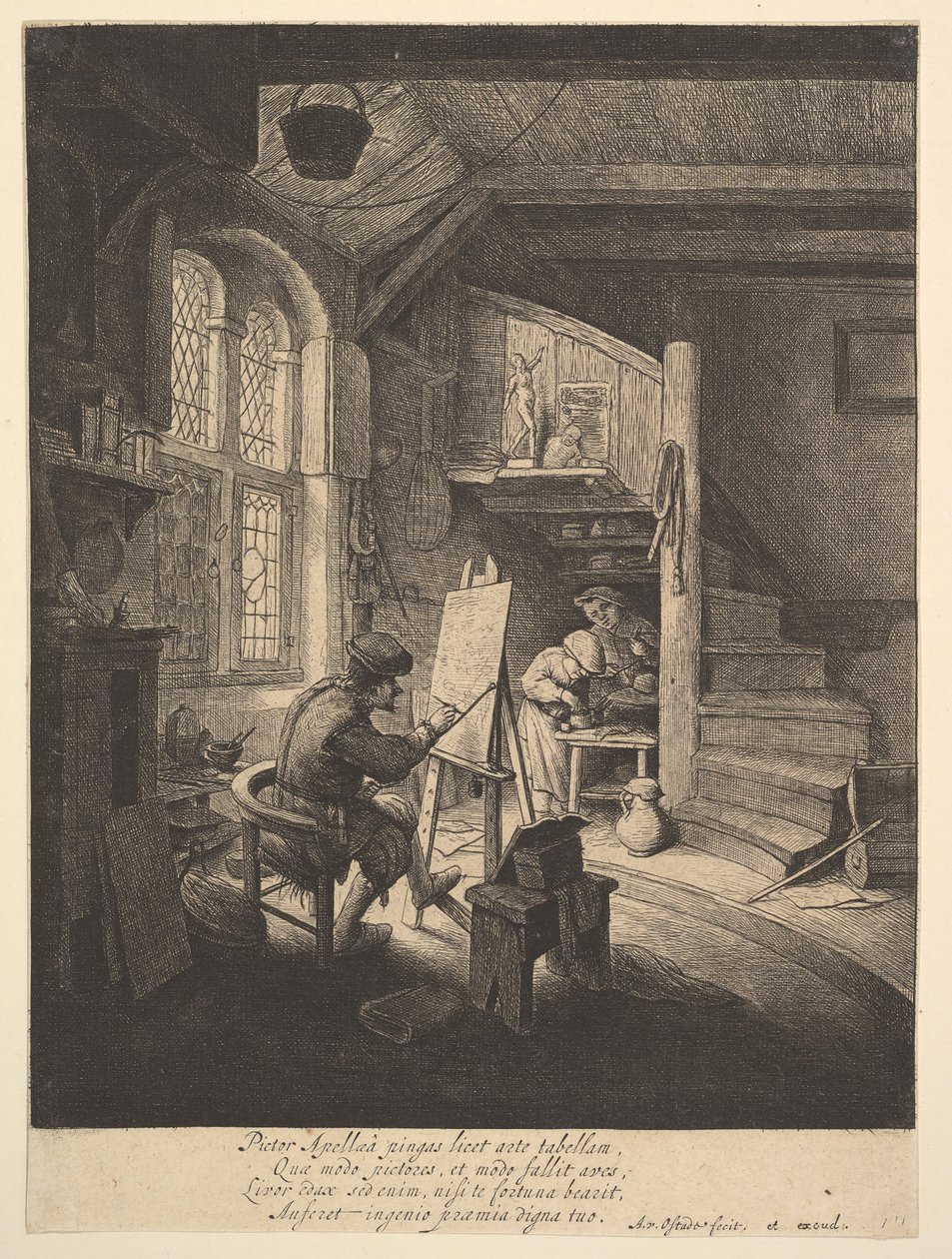 画家，1610-185年。 作者 阿德里亚恩·扬斯（Adriaen Jansz）。范·奥斯塔德