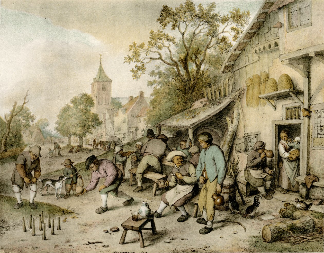 保龄球 作者 阿德里亚恩·扬斯（Adriaen Jansz）。范·奥斯塔德