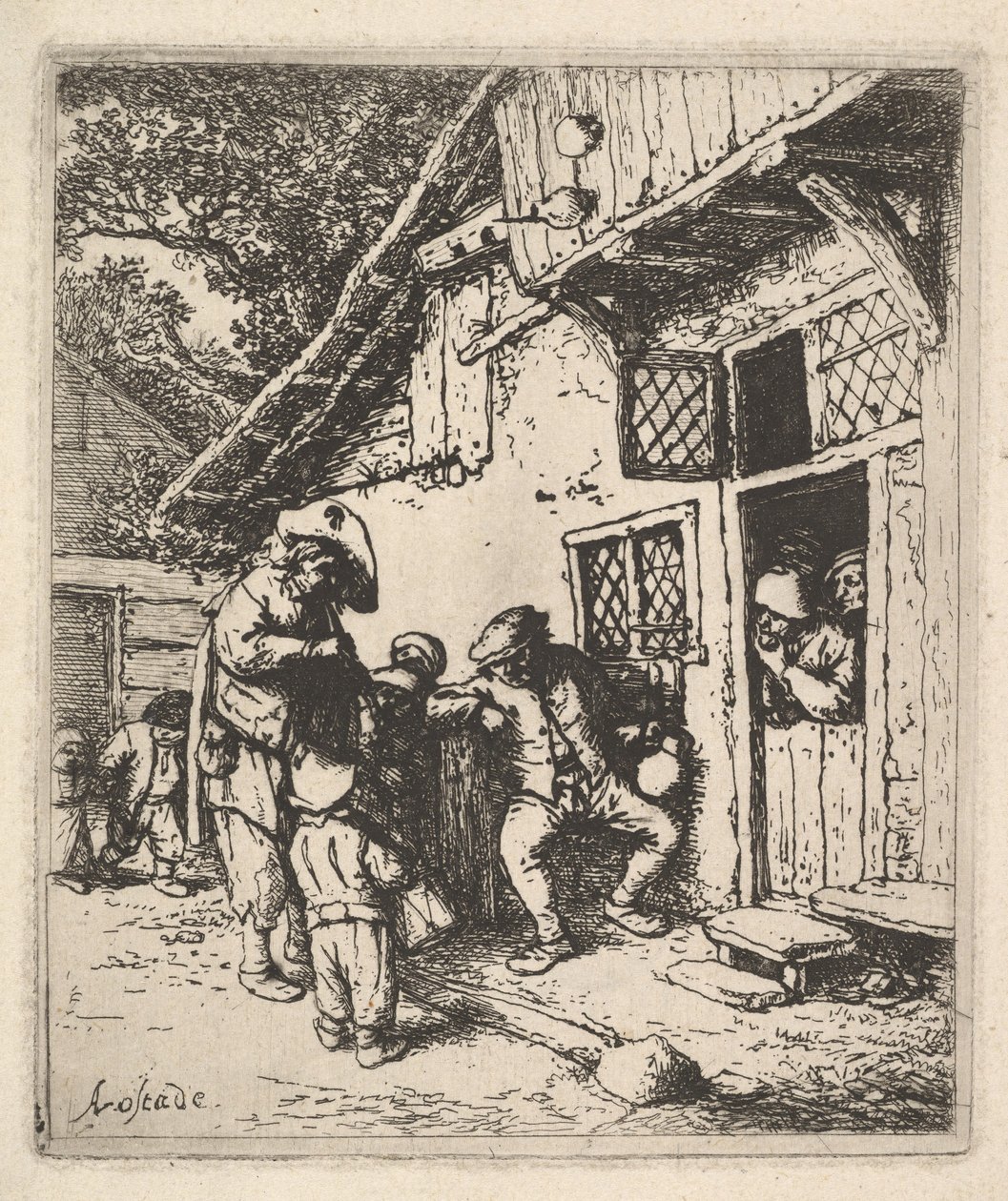 音乐家旅行，1610-185。 作者 阿德里亚恩·扬斯（Adriaen Jansz）。范·奥斯塔德