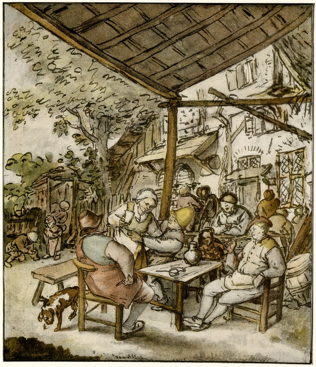 乡村旅馆 作者 阿德里亚恩·扬斯（Adriaen Jansz）。范·奥斯塔德