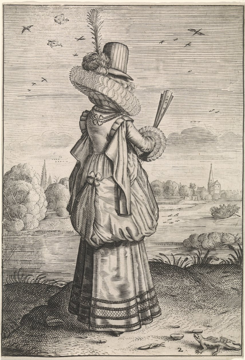 Habitus et cultus Matronarum Nobilu et Rusticarum（贵族妇女和乡村妇女的服饰和礼仪）
带蜥蜴的优雅女士
荷兰贵妇和乡村妇女的服饰与礼仪（系列名称）
Habitus et cultus Matronarum Nobilu et Rust 作者 阿德里安·马瑟姆（可能）