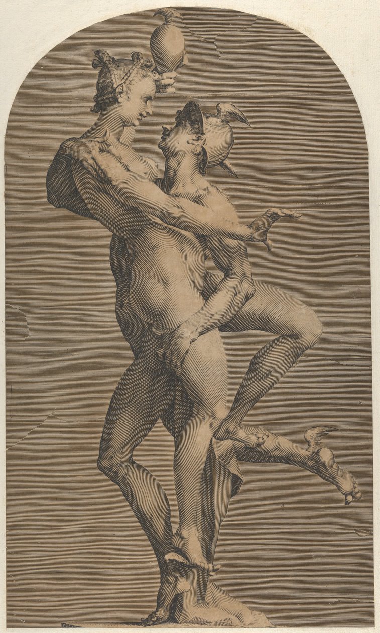 Mercury Abducting Psyche, 约1620年。 作者 阿德里亚恩·德弗里斯