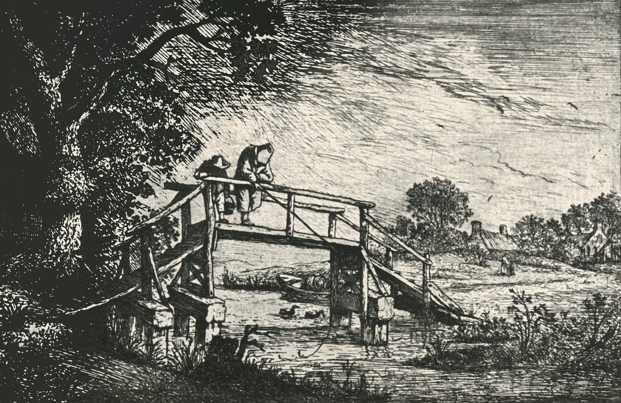 钓鱼者，1906年。 作者 阿德里亚恩·扬斯（Adriaen Jansz）。范·奥斯塔德