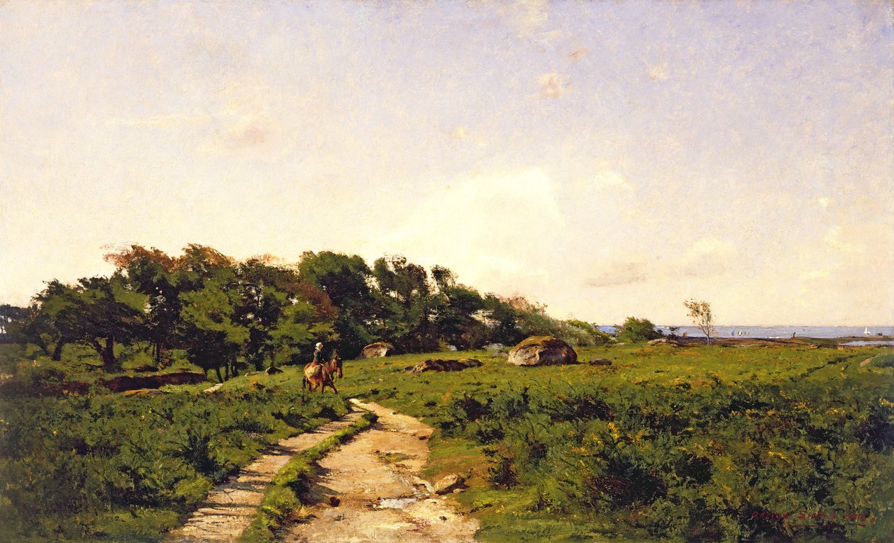 海藻采集者，1882年 作者 阿德里安·斯科特·斯托克斯