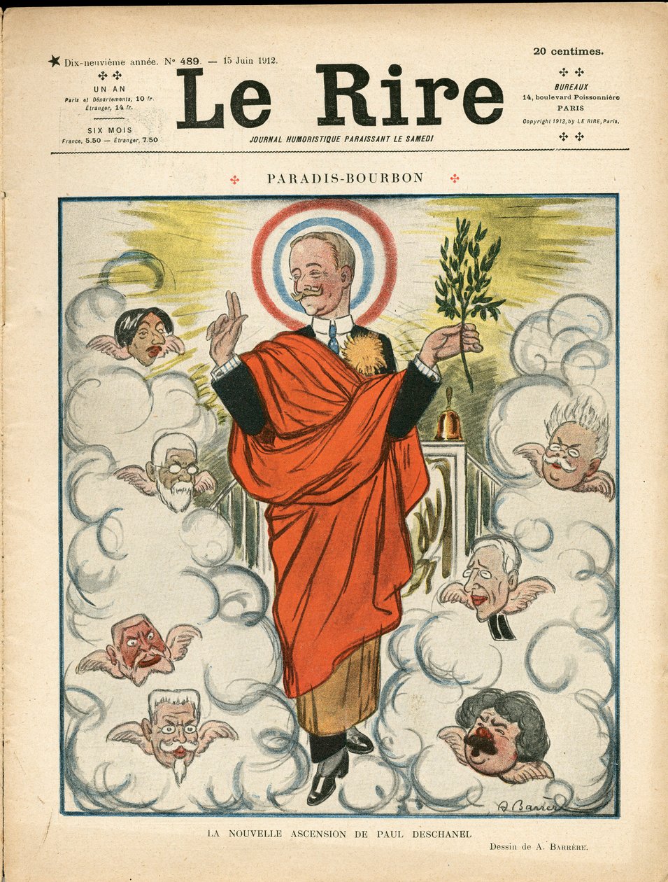 Le Lire》封面，色彩斑斓的讽刺小说 作者 阿德里安·巴雷尔