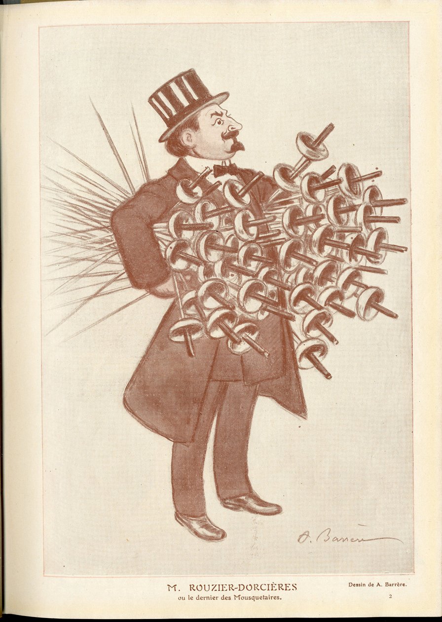 Fantasio，约1912_4_1 - A Barrere（1874-1931）的插图：击剑 - Rouzier Dorcieres 作者 阿德里安·巴雷尔