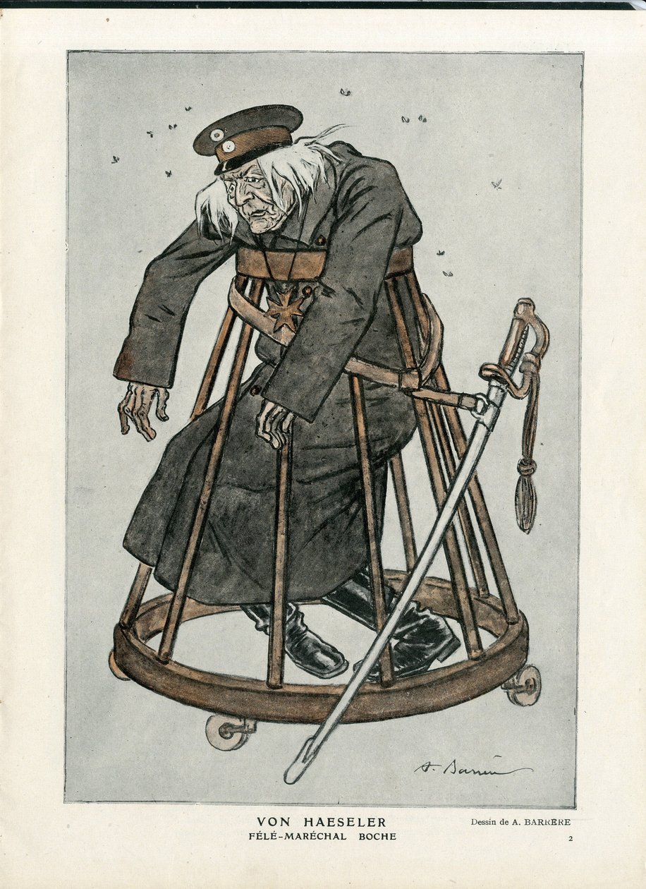 Fantasio, ca. 1916_6_1 - A Barrere (1874-1931)的插图。14-18年战争，德国普鲁士，验证者日期--冯-海斯勒--森尼尔化 作者 阿德里安·巴雷尔