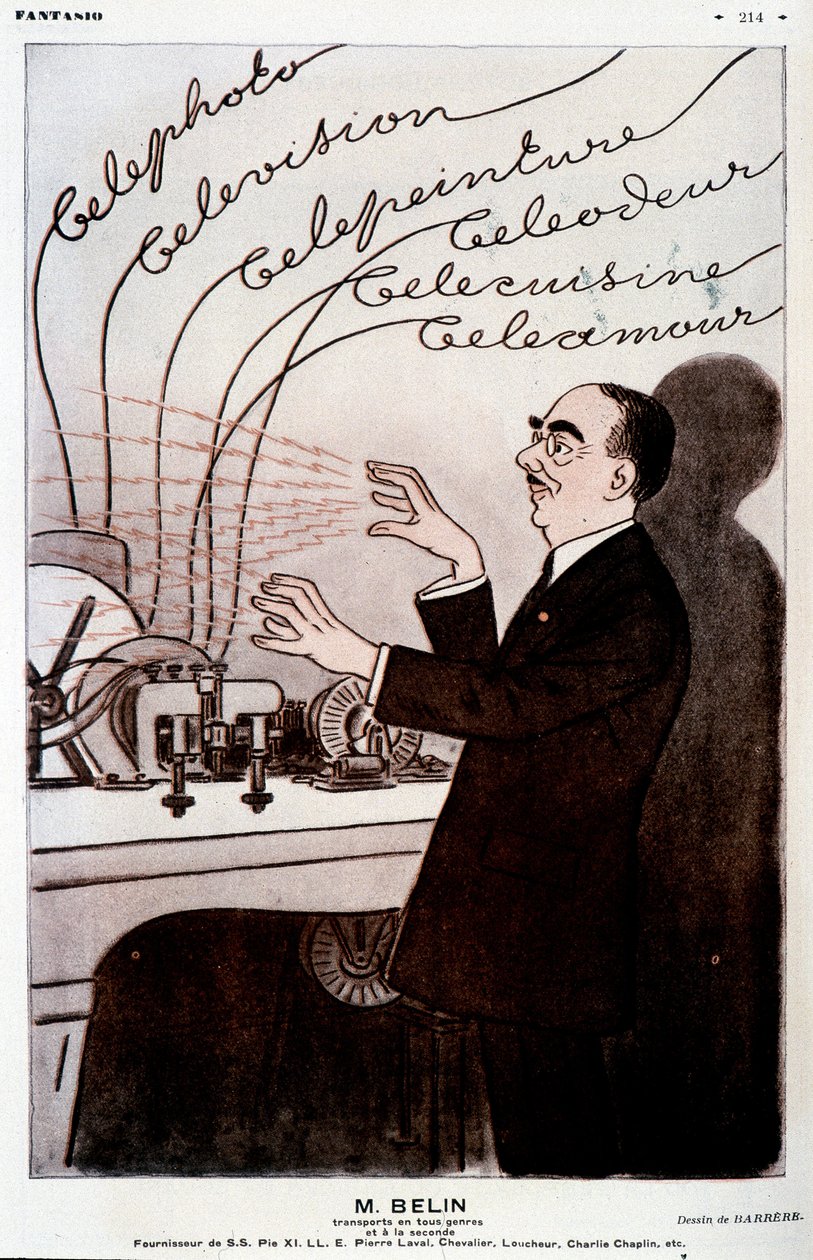 关于贝林和他的白描术师的幽默形象 - 巴雷尔，在 1931 年 1 月 12 日的“幻想曲”中 作者 阿德里安·巴雷尔
