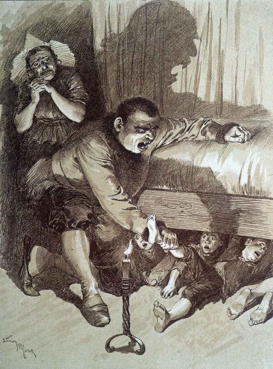 Pepetit Poucet--载于Charles Perrault的 "Les tales de fées"，由Adrien Marie插图 作者 艾德里安·伊曼纽尔·玛丽