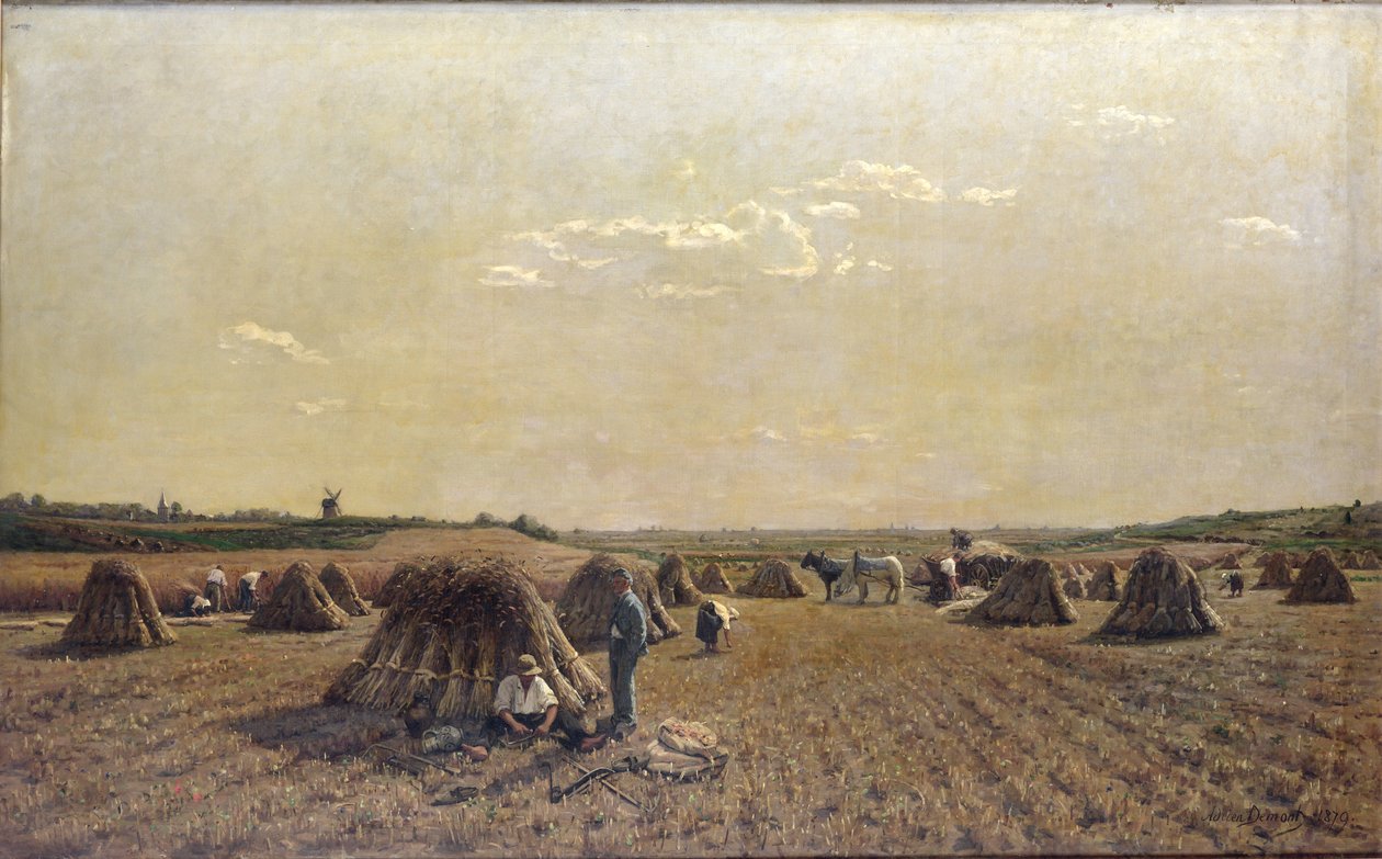 收获场景，1879年 作者 阿德里安·路易斯·德蒙特